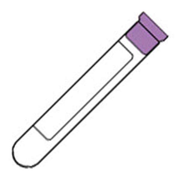 Tube Venous Blood Collection Vacutainer 3mL 13x75 Plstc K2EDTA 5.4mg Lav 1000/CA